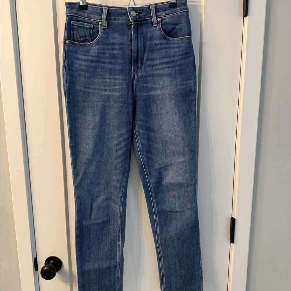 PAIGE Women's Sarah Slim Jeans in Medium Denim Blue